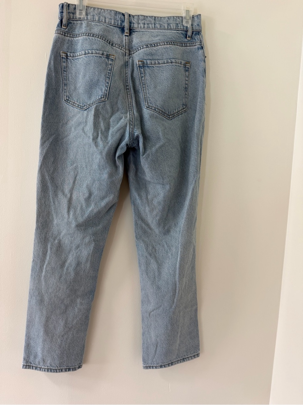 PacSun Boyfriend Jeans Women 25 Blue Like New Distressed High Rise Button Fly - Picture 4 of 5